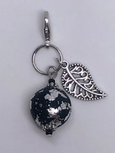 Load image into Gallery viewer, Black and Silver with Leaf