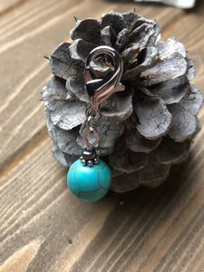 Ornament - Teal and Silver