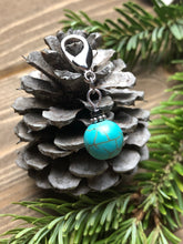 Load image into Gallery viewer, Teal and Silver Ornament