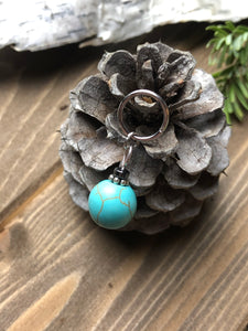 Teal and Silver Ornament